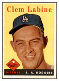 1958 Topps Baseball #305 Clem Labine Dodgers NR-MT 530286