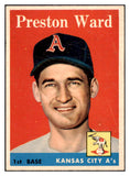 1958 Topps Baseball #450 Preston Ward A's EX-MT 530287