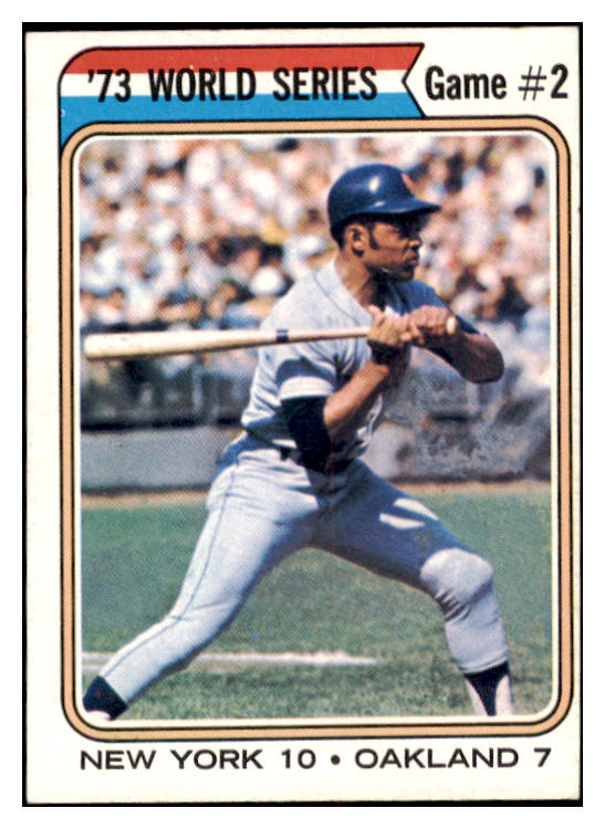 1974 Topps Baseball #473 World Series Game 2 Willie Mays EX-MT 530294
