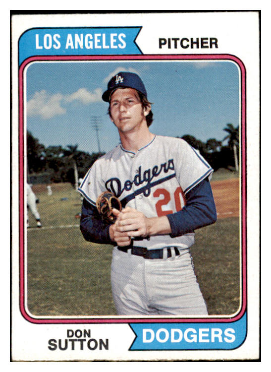 1974 Topps Baseball #220 Don Sutton Dodgers EX-MT 530296
