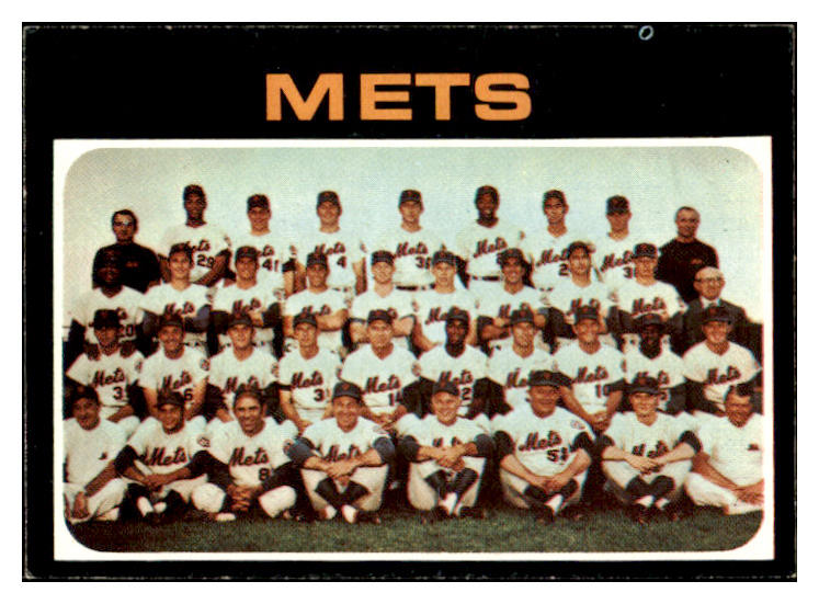1971 Topps Baseball #641 New York Mets Team EX-MT 530302