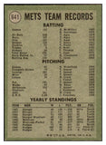 1971 Topps Baseball #641 New York Mets Team EX-MT 530302