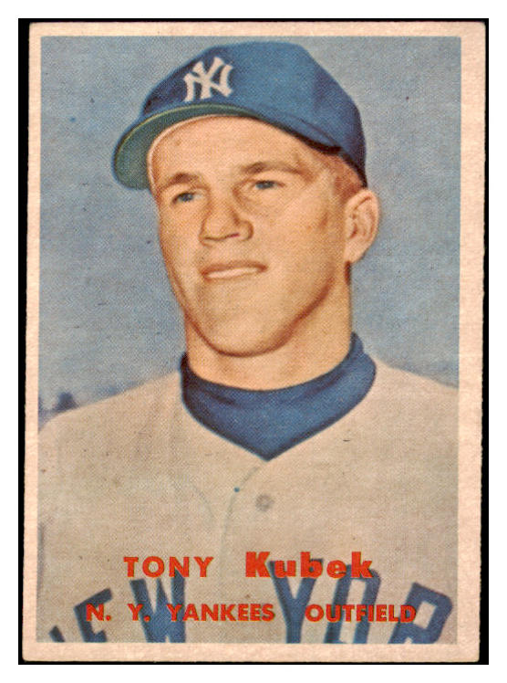 1957 Topps Baseball #312 Tony Kubek Yankees EX+/EX-MT 530311