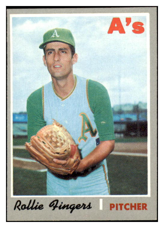 1970 Topps Baseball #502 Rollie Fingers A's EX-MT 530322