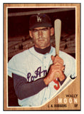 1962 Topps Baseball #190 Wally Moon Dodgers EX-MT Variation 530330