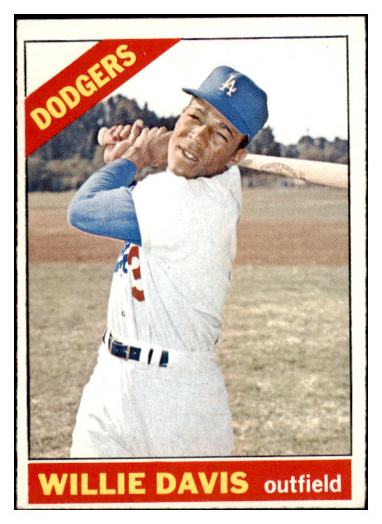 1966 Topps Baseball #535 Willie Davis Dodgers EX-MT 530335