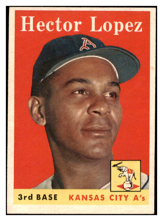 1958 Topps Baseball #155 Hector Lopez A's EX-MT 530339