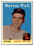 1958 Topps Baseball #410 Murray Wall Red Sox EX-MT 530342