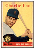1958 Topps Baseball #448 Charlie Lau Tigers EX-MT 530347