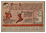 1958 Topps Baseball #448 Charlie Lau Tigers EX-MT 530347