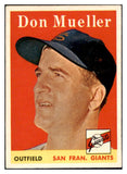 1958 Topps Baseball #253 Don Mueller Giants EX-MT 530352