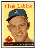 1958 Topps Baseball #305 Clem Labine Dodgers EX-MT 530360