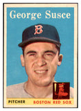 1958 Topps Baseball #189 George Susce Red Sox EX-MT 530364