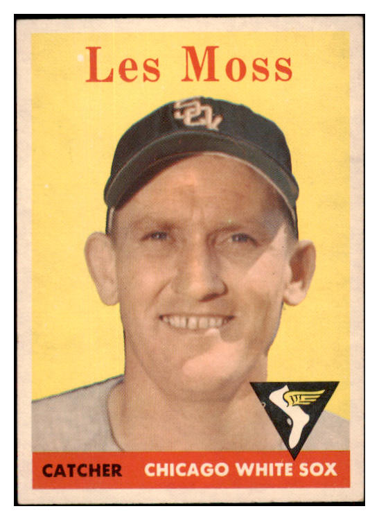 1958 Topps Baseball #153 Les Moss White Sox EX-MT 530368