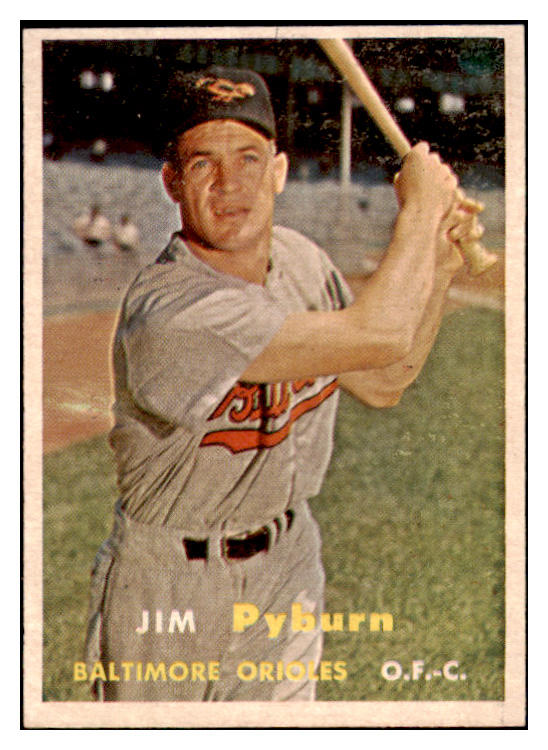 1957 Topps Baseball #276 Jim Pyburn Orioles EX-MT 530378