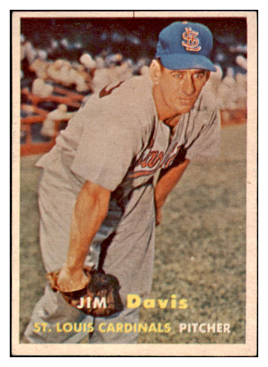 1957 Topps Baseball #273 Jim Davis Cardinals EX-MT 530380