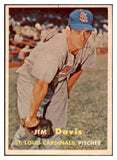 1957 Topps Baseball #273 Jim Davis Cardinals EX-MT 530380