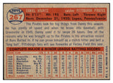 1957 Topps Baseball #267 Danny Kravitz Pirates EX-MT 530383