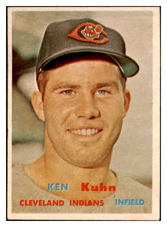 1957 Topps Baseball #266 Ken Kuhn Indians EX-MT 530385