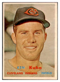 1957 Topps Baseball #266 Ken Kuhn Indians EX-MT 530385