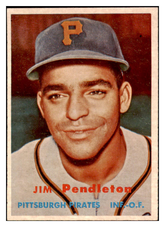 1957 Topps Baseball #327 Jim Pendleton Pirates EX-MT 530389