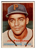 1957 Topps Baseball #327 Jim Pendleton Pirates EX-MT 530389