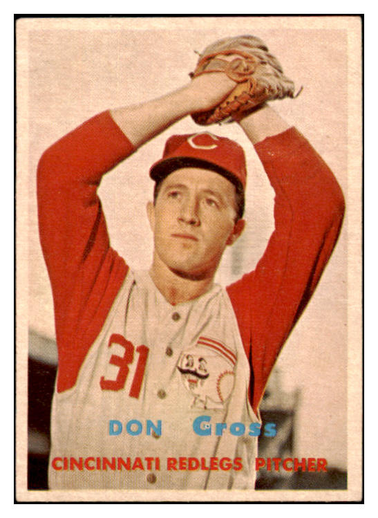 1957 Topps Baseball #341 Don Gross Reds EX-MT 530394
