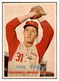 1957 Topps Baseball #341 Don Gross Reds EX-MT 530394