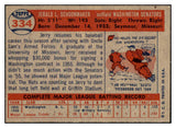 1957 Topps Baseball #334 Jerry Schoonmaker Senators EX-MT 530395