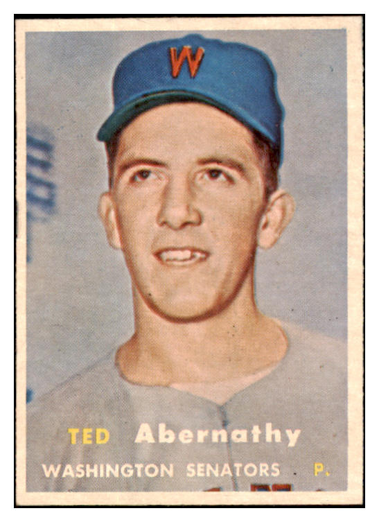 1957 Topps Baseball #293 Ted Abernathy Senators EX-MT 530397