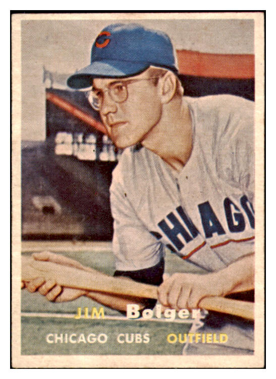 1957 Topps Baseball #289 Jim Bolger Cubs EX-MT 530401