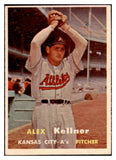 1957 Topps Baseball #280 Alex Kellner A's EX-MT 530410