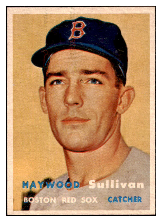 1957 Topps Baseball #336 Haywood Sullivan Red Sox EX-MT 530412