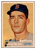 1957 Topps Baseball #336 Haywood Sullivan Red Sox EX-MT 530412