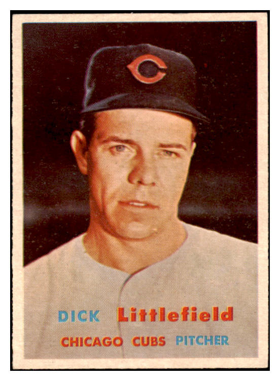 1957 Topps Baseball #346 Dick Littlefield Cubs EX-MT 530415