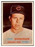1957 Topps Baseball #346 Dick Littlefield Cubs EX-MT 530415