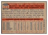 1957 Topps Baseball #318 Mickey McDermott A's EX-MT 530418