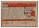 1957 Topps Baseball #316 Billy O'Dell Orioles EX-MT 530421