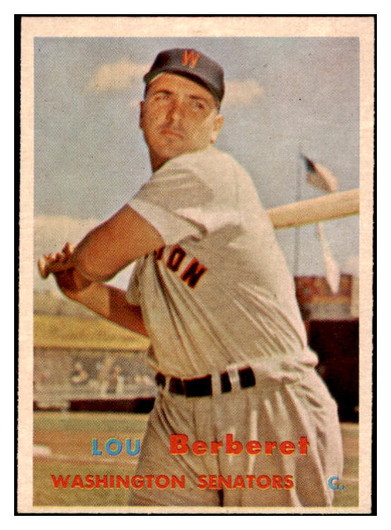 1957 Topps Baseball #315 Lou Berberet Senators EX-MT 530423