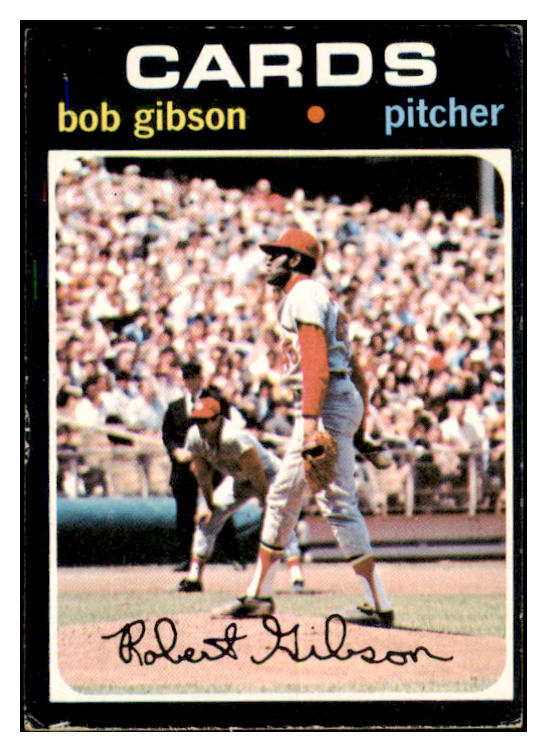 1971 Topps Baseball #450 Bob Gibson Cardinals EX 530442