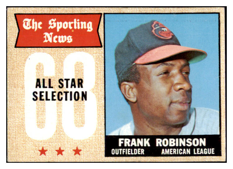 1968 Topps Baseball #373 Frank Robinson A.S. Orioles EX 530476