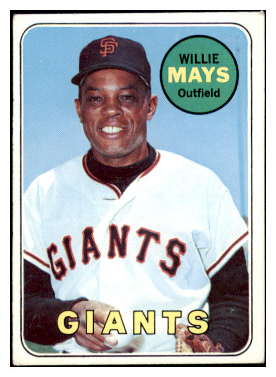 1969 Topps Baseball #190 Willie Mays Giants VG-EX 530481