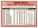 1969 Topps Baseball #190 Willie Mays Giants VG-EX 530481