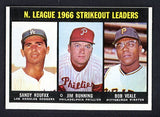 1967 Topps Baseball #238 N.L. Strike Out Leaders Sandy Koufax VG-EX 530488