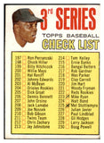 1967 Topps Baseball #191 Checklist 3 Willie Mays GD-VG marked 530489