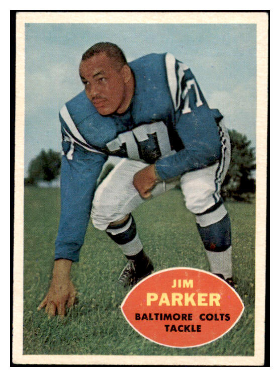 1960 Topps Football #005 Jim Parker Colts EX 530521
