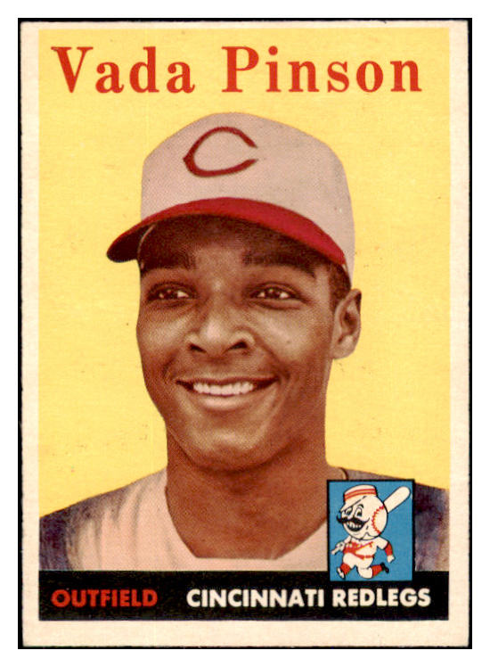 1958 Topps Baseball #420 Vada Pinson Reds EX-MT 530532