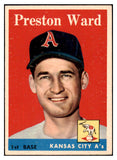 1958 Topps Baseball #450 Preston Ward A's EX-MT 530537