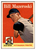 1958 Topps Baseball #238 Bill Mazeroski Pirates EX-MT 530538