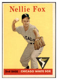 1958 Topps Baseball #400 Nellie Fox White Sox EX-MT 530542